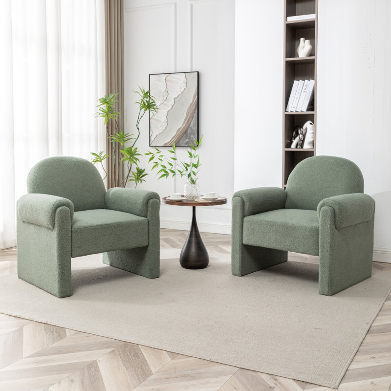 Fauteuil Bryonie, Polyester vert
