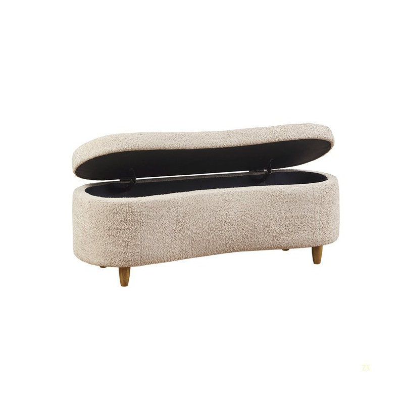 Banc de rangement rabattable, Taupe