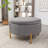 Mariantonietta Upholstered Round Storage Ottoman-1855773756