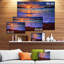 « couleur coucher de soleil par dessus de belle shore », reproduction de photo sur toile tendue-25566158