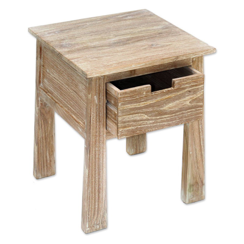 Solid Wood End Table