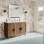 Meuble-lavabo simple 48 po avec plateau en quartz blanc pur Serenity