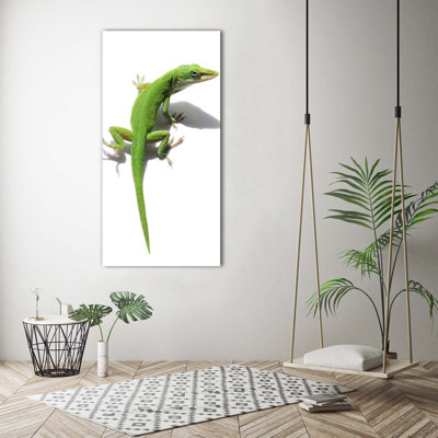 Green Lizard - Wrapped Canvas Print