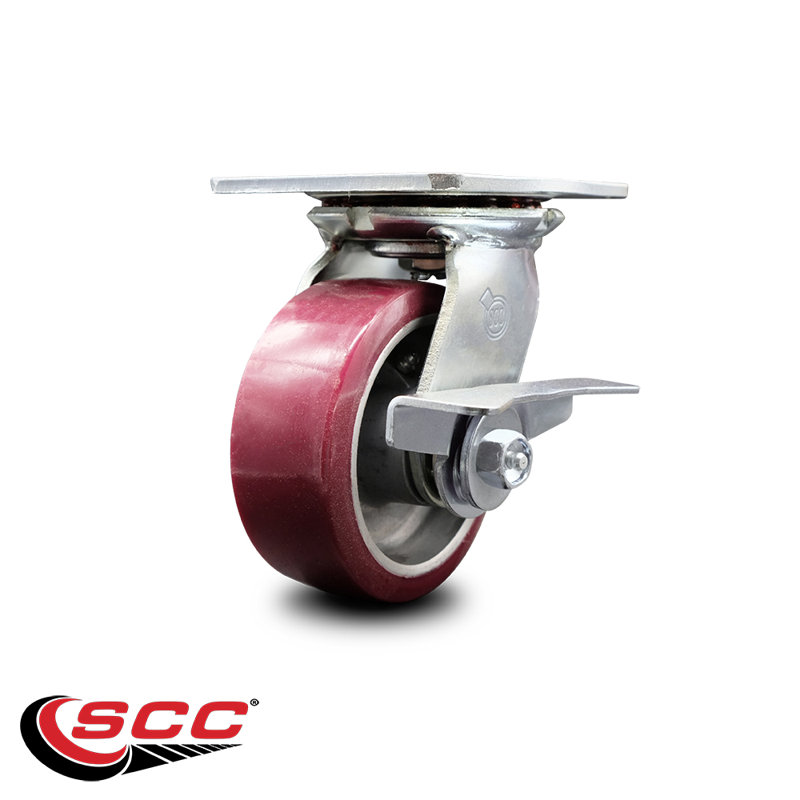 Heavy Duty Polyurethane on Aluminum Caster