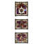 Solstice 3 Piece Stained Glass Window