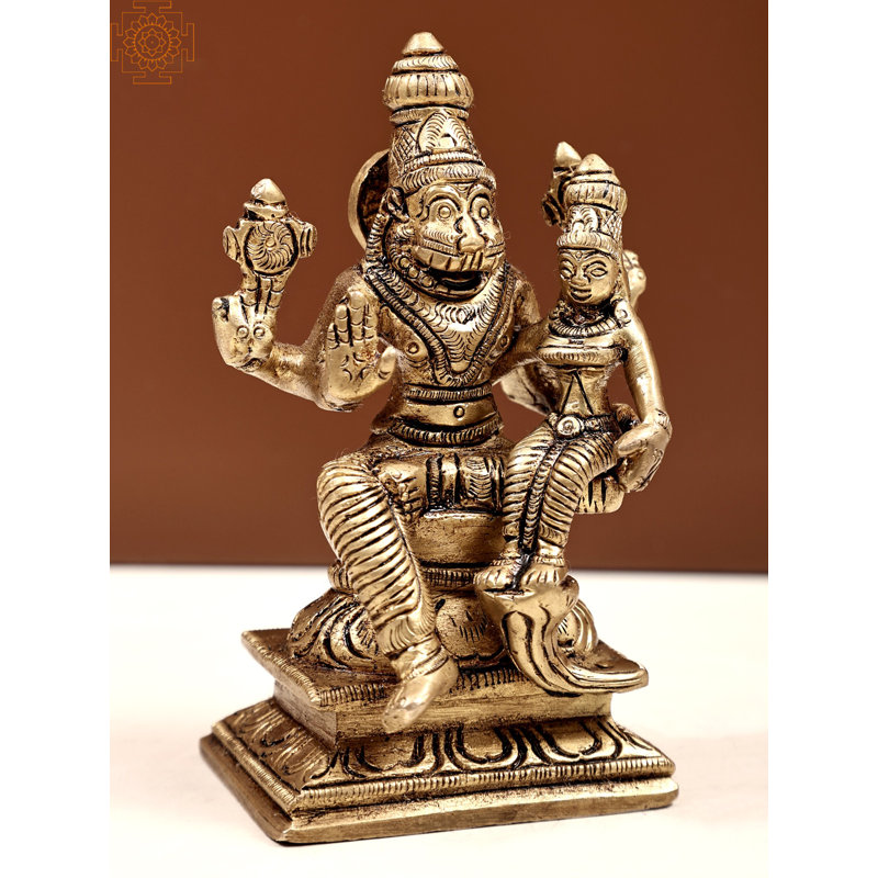 Figurine Lord Narasimha avec la déesse Lakshmi