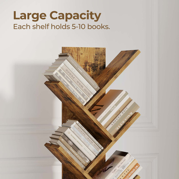 Millwood Pines Todi Geometric Storage Bookcase & Reviews | Wayfair