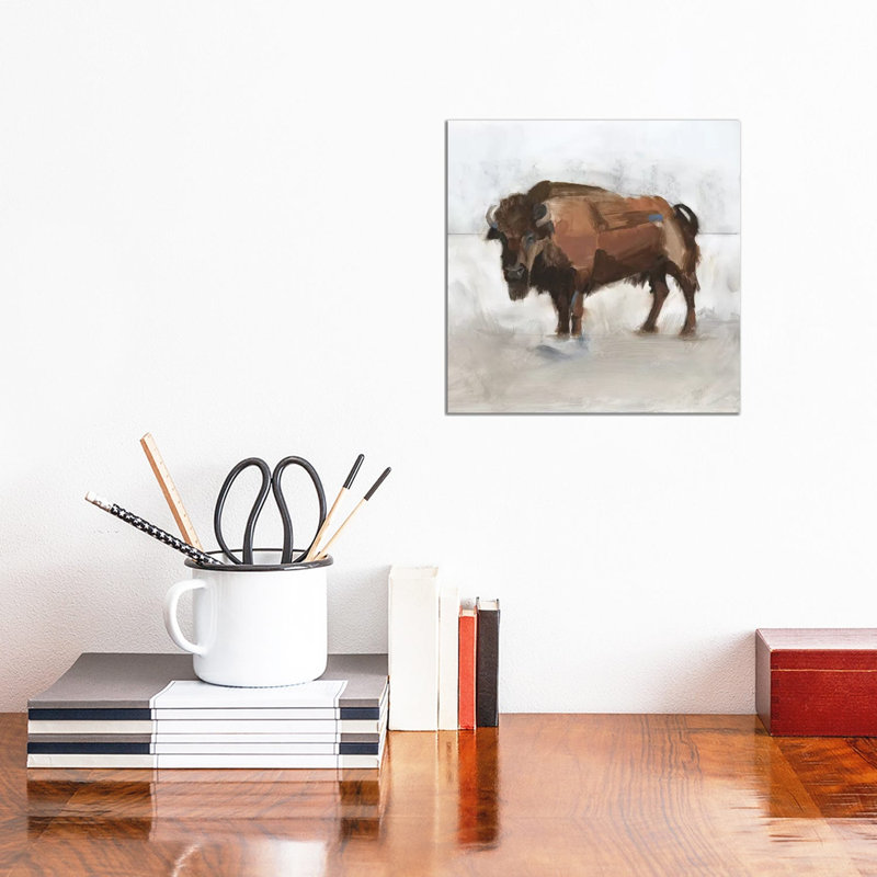 Lodge Guardian II by Jacob Green - Wrapped Canvas Painting, 30.48cm H x 30.48cm W x 1.91cm D