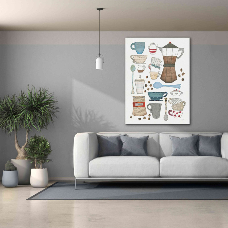 Impression de tableau Carley Coffee I V2 sur toile par Courtney Prahl, H 54 po x l 40 po x P 1,5 po