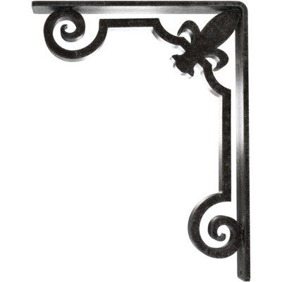 Support en fer forgé Fleur De Lis