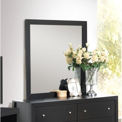 Aguilar Wood Square Wall Mirror