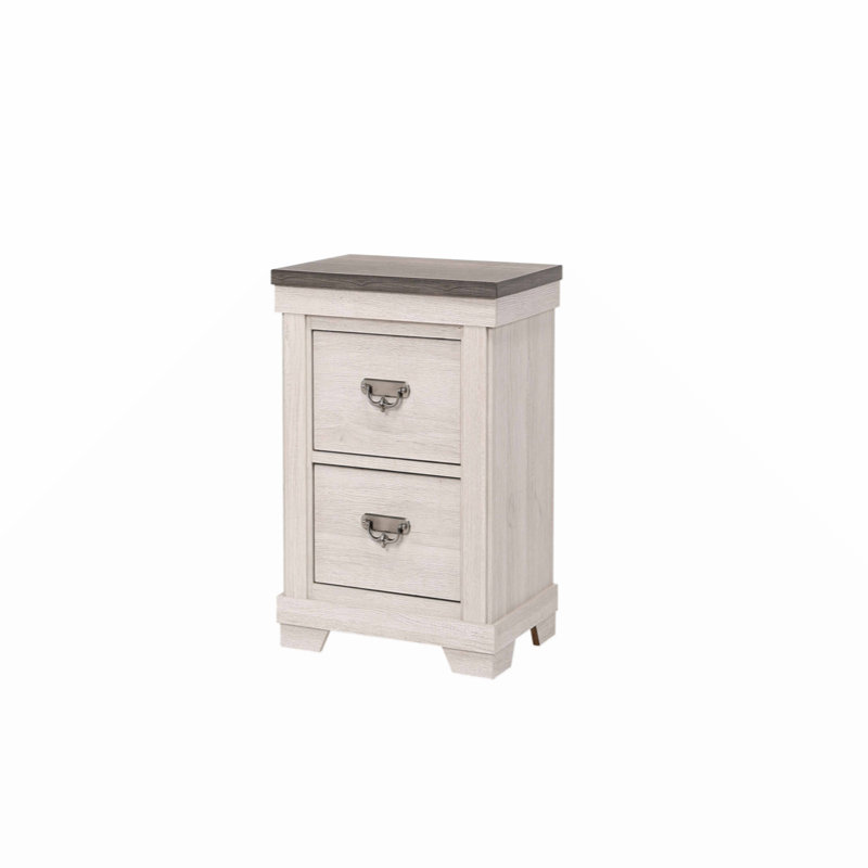 Table de chevet 2 tiroirs 1Pc