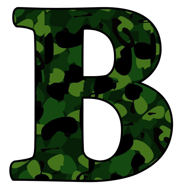 Décalcomanie murale camoflauge militaire, B