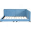 Lit plateforme tapissier grand avec ports USB, bleu-647191383-647191378