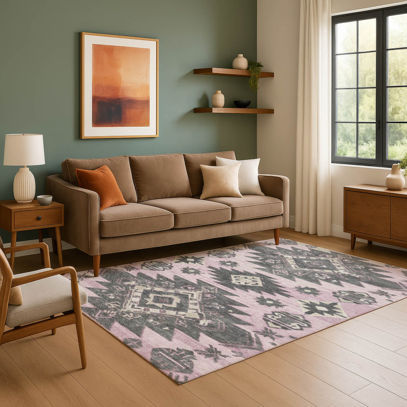Premium Machine Washable Mayfield AMF1945 Tribal Rug, Rectangle 10' x 14'