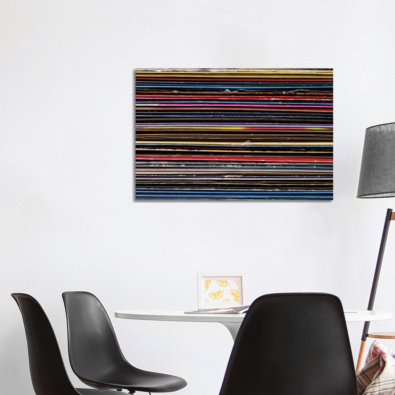 " Vinyl Collection II " by Tom Quartermaine, 26" H x 40" W x 1.5" D