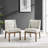 Upholstered Side chair in Off-White