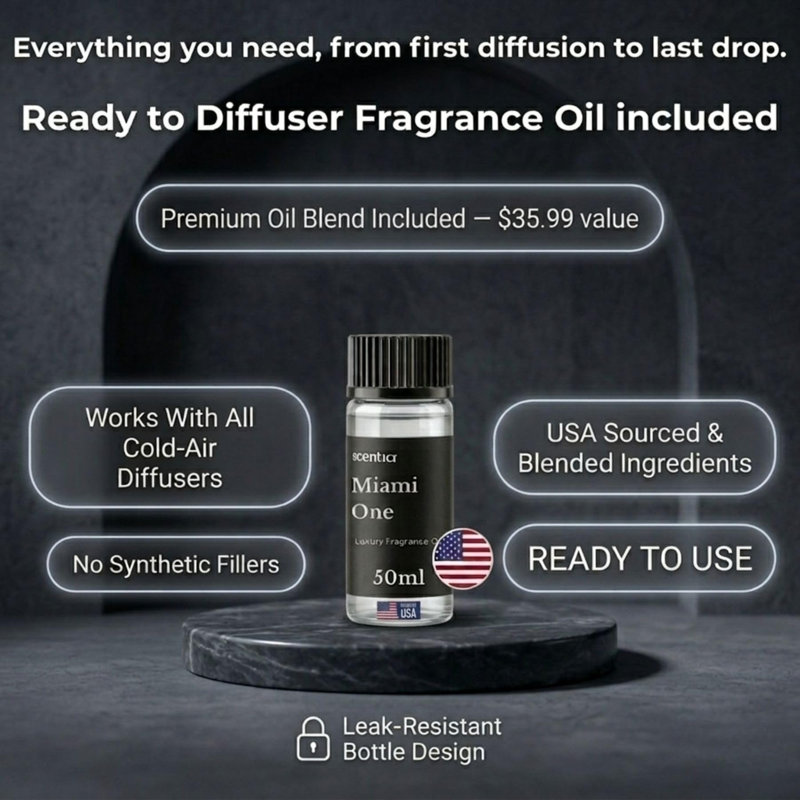 Diffuseur de parfum Scentia Max | Diffuseur d'huile Waterless, Gold