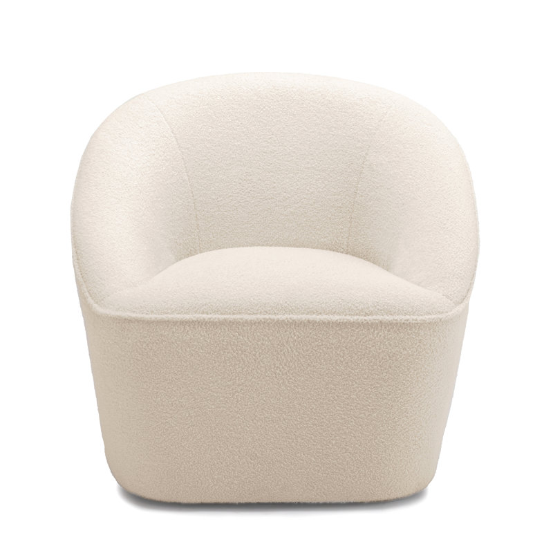 Fauteuil pivotant Anson Boucle