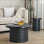 Table basse moderne à deux tables avec pieds cannelés - Économie d'espace pour le salon