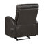 Fauteuil inclinable avec poche latérale, revêtement en similicuir espresso et mousse moelleuse confortable, design moderne et compact, meuble de salon (1 pièce)