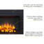 FLAMME Innsbruck Electric Fireplace Insert with Trim Suitable for Custom Media Wall or Mantel Surround Designs-481497725