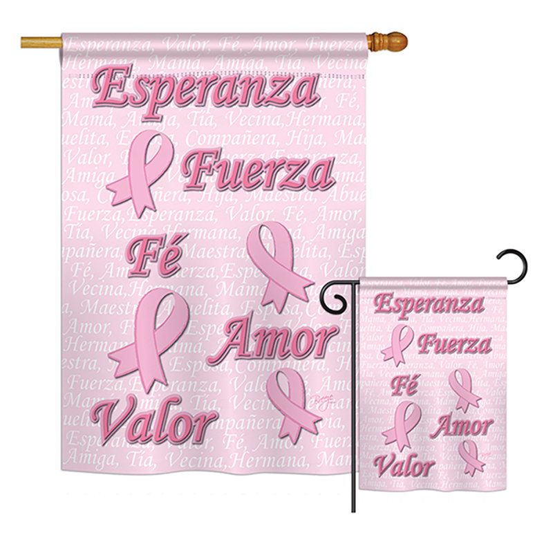Polyester 40 x 28 po esperanza 2 côtés drapeau maison