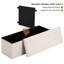Banc de rangement en similicuir