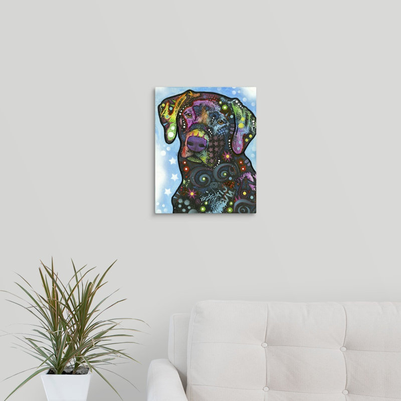 « dog art 27 », reproduction, Toile, H 20 po x l 16 po x P 1,5 po
