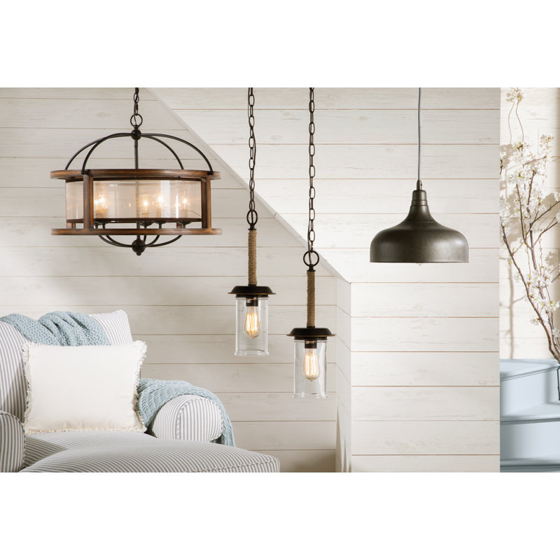 Lustre cylindrique à 5 lumières de style bougie Jaiceyon