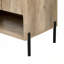Meuble-lavabo moderne en bois avec tiroir coulissant et tablette ouverte