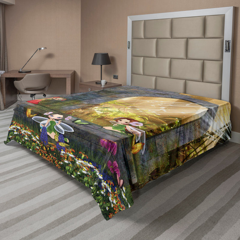Drap-housse Ambesonne, Drap plat pour très grand lit californien