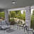 Two-Light Flush-Mount Outdoor Fixture, Black Finish on Polypropylene, Frosted Glass Panels