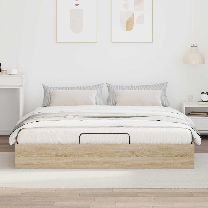 Bed, European Kingsize (160 x 200 cm), Sonoma Oak