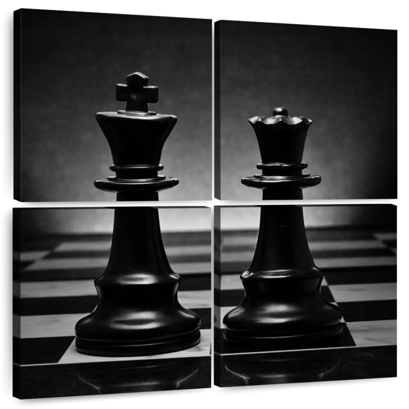 Arney Black Chess Pair
