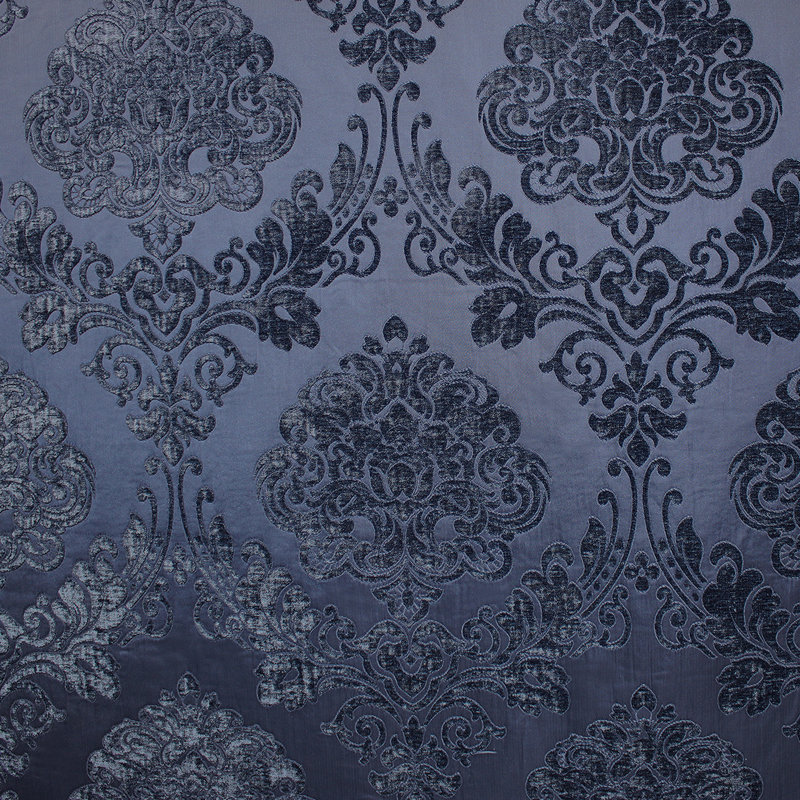 Tonal Damask Chenille | Casino Fabric, Royal