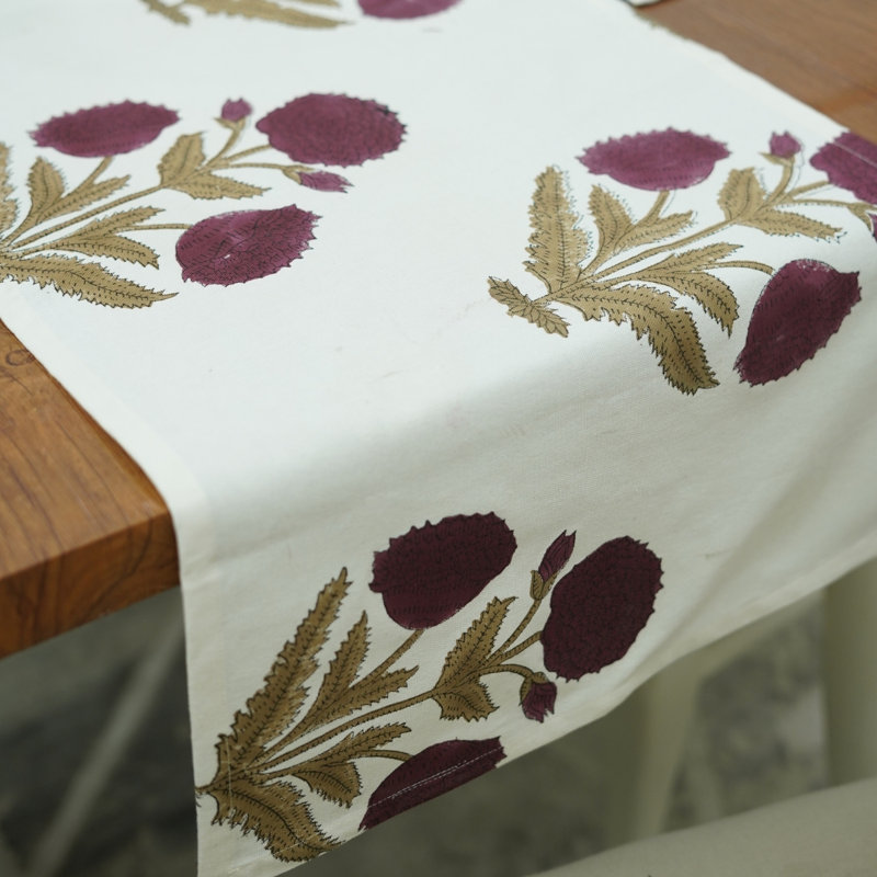 Chemin de table Red Barrel Studio® 16X70, Rectangle 9 po