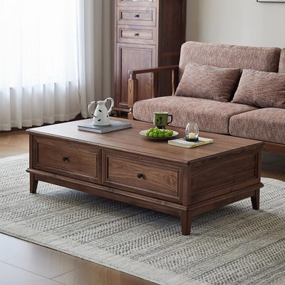 American vintage black walnut end table