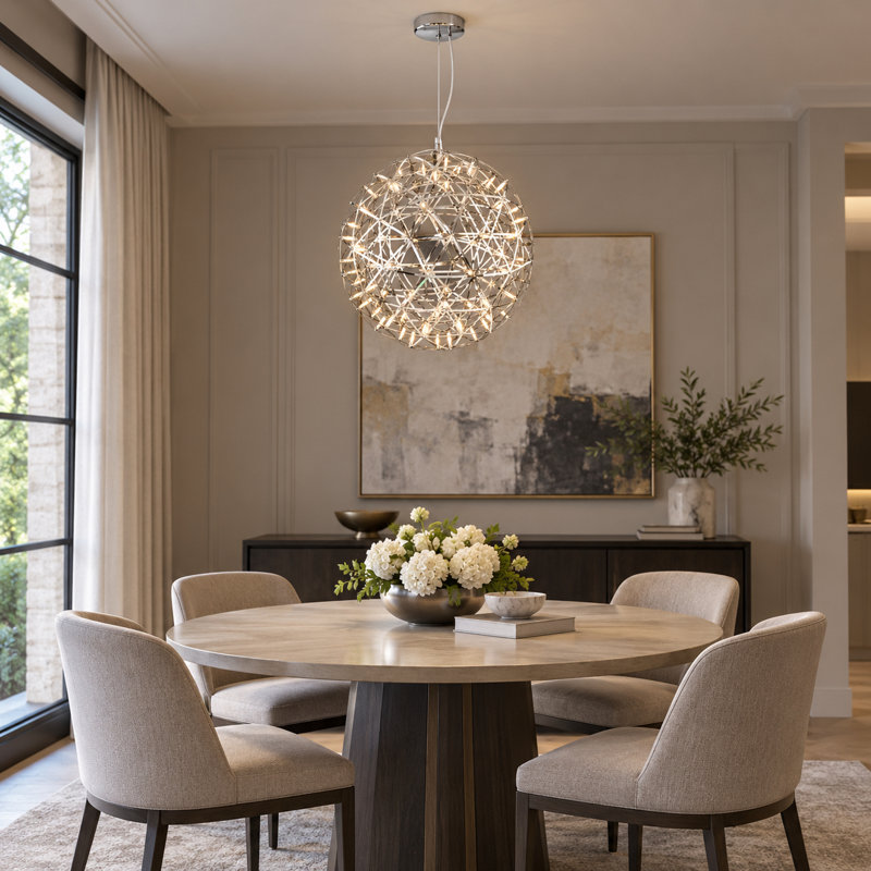 Modern 92 Light LED Globe Chandelier