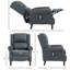 Fauteuil inclinable de massage blanc vibrant pour le salon avec chaleur, repose-pieds et poche latérale-778286224