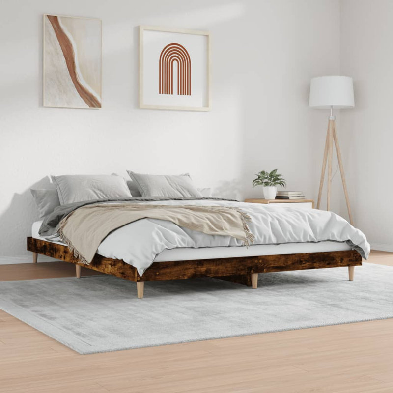 Brotherhood Bed, Smoked Oak, 90 x 200cm