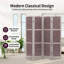 4 - Panel Wood Folding Room Divider Screens Privacy Separation Wall