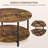Rustic Round Coffee Table Sofa Table-108957400