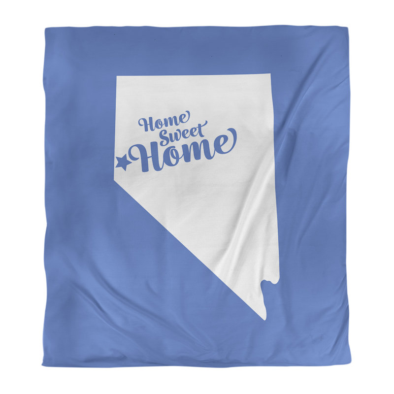 Housse de couette reno doux, Housse de couette simple TG, Bleu, Polyester brossé