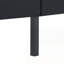 Structure de lit plateforme tapissier avec support en lattes de bois-129224061