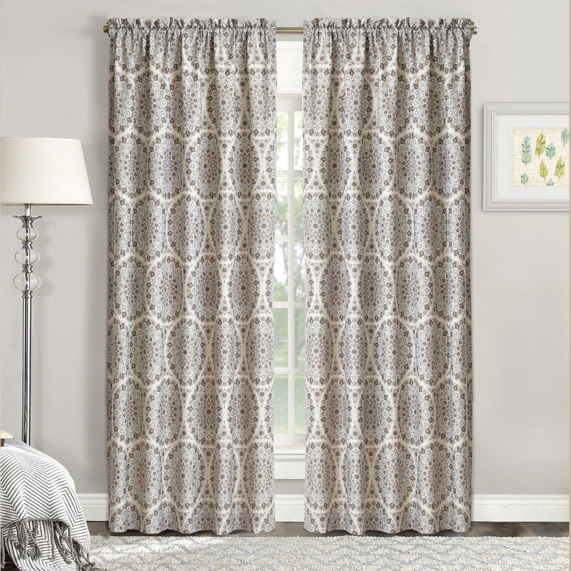 Tribal Medallion Medallion Curtain Panels, 60" W x 96" L