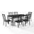 Creddy 6 - Person Patio Dining Set with Rectangular Table , Cushions Included