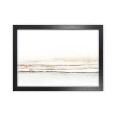 Minimal Watercolour Landscape II - Sepia - Print