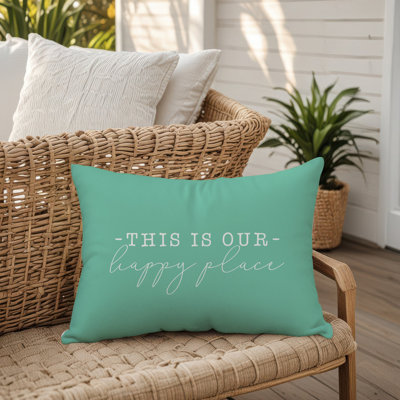  Housse de coussin rectangulaire et insert This is Our Happy Place