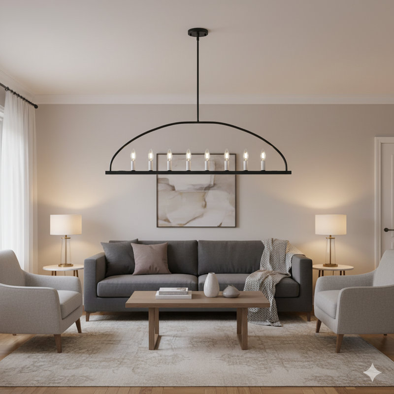 8 - Light Black Pendant